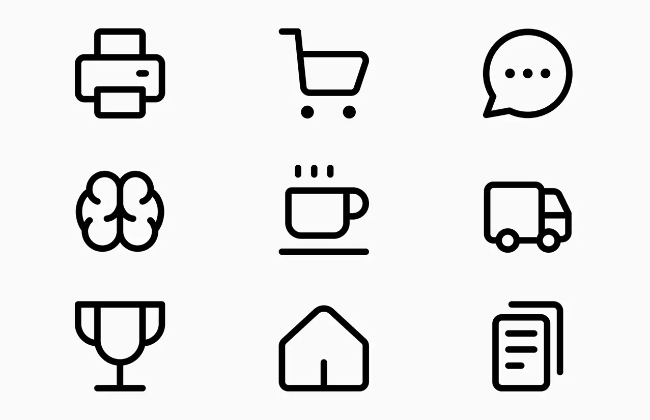 Font icon sets and libraries for seamless integration and consistency in web and app interfaces.